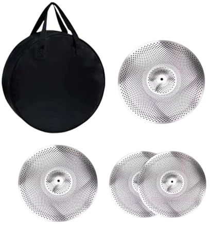 Jiuvaso 4 pezzi Cymbals a 14'Hihats+16 Crash+18'crash Sostituzione Pratica Pratica impostata per i principianti della sala da musica