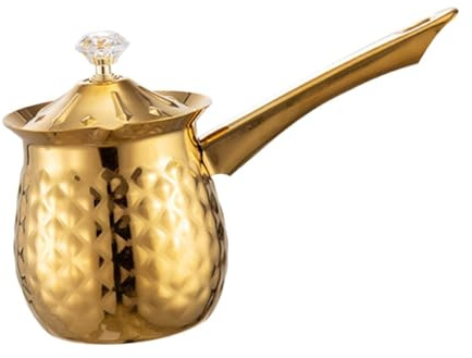 SAFIGLE Cafetera Turca de Inoxidable Tetera Vintage con Vertedor Preciso para Cocina Hogar Oficina Olla para Café Espresso Inducción Diseño Retro Elegante