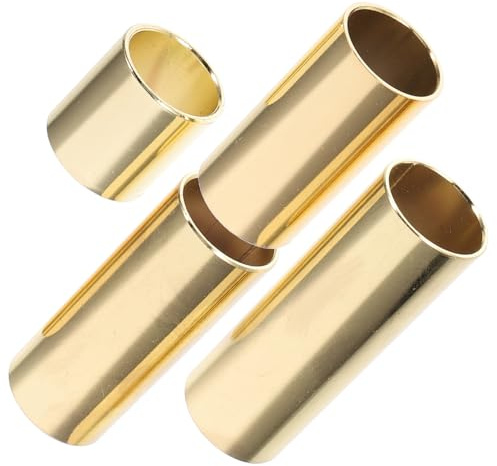 BESPORTBLE Gitarren Slides Leichtes Design 4 Stück aus Metall mit Glattem Sound und Verschiedenen Größen für Akustik und E-gitarre für Anfänger und Profis