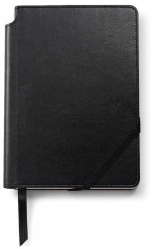 Cross medium premium linjerad dagbok – klassisk svart (16 x 21 cm)