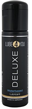 Lube4YOU Deluxe, sanfte Gleitfähigkeit für sinnliche Momente, ergiebiges Lube/Gleitgel auf Wasserbasis - öl- und parfümfrei - in der praktischen Dosierflasche, 100 ml - Made in Germany