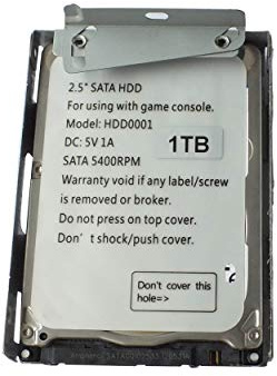 OSTENT 1GB 1TB HDD Hard Disk Drive + Mount Bracket Compatible for Sony PS3 Super Slim CECH-4X