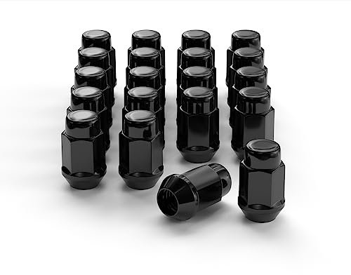 Wheel Lug Nuts, 12x1.5, Black, 20PCS