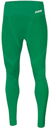 JAKO Mallas largas Comfort 2.0 para Hombre., Hombre, Mallas largas., 6555, Verde Deportivo, Extra-Large