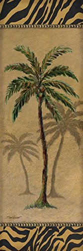 Feeling at home Lienzo-con-AMERICAN-BOX-Global-Palm-II-Williams-Todd-Tropical-Fine-Art-print-on-wood-frame-Vertical-26x8_in