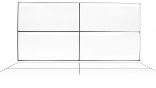 WALPLUS 24 Sheets Original White Square 30x15cm Glossy 3D Tile Stickers Wall Splashbacks Vinyl Stick on Tiles Splashback Peel and Stick Bathroom Kitchen Decor Tile Paint Spring Easter Decoration
