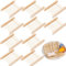 Jabonera de Madera，Tiuxiu 10pcs Jaboneras Soporte Caja de Jabón de Madera Rectangular Natural Diseño de Drenaje de Agua del Estante para Cocina Baño Jabón Esponjas 12x1.8x9cm（Pino）