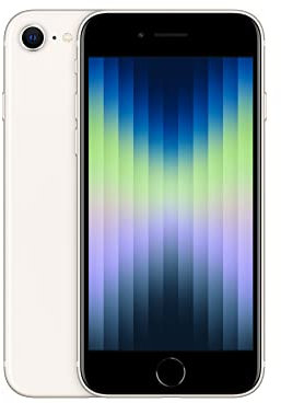 Apple iPhone SE 3rd Gen, 64GB, Starlight (Renewed)