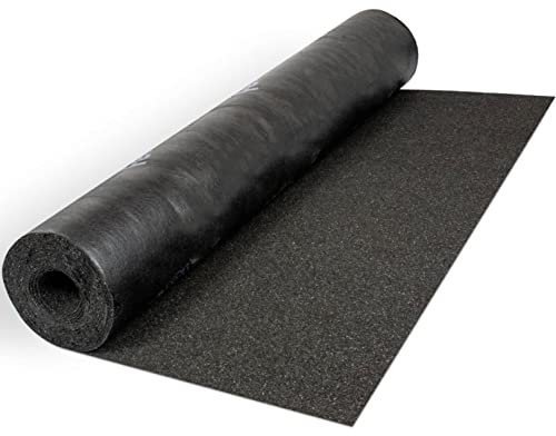 Black Polyester Shed Roofing Felt 16.4 x 3.2 ft (5m x 1m) - Heavy Duty Weatherproof Roof Felt Roll for Summerhouses, Sheds, Kennels, 10-Year Life Expectancy, Premium Roof Covering