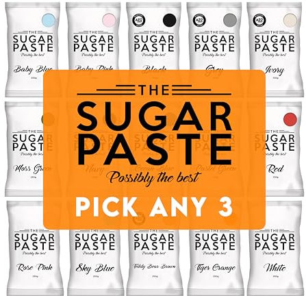 The Sugar Paste Fondant Icing 250g - Pick Any 3 Colours