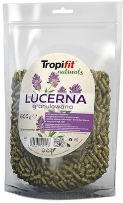 TROPIFIT Naturals LUCERNA GRANULADA 600G - Comida para Conejos, cobayas y Otros mamíferos y roedores pequeños