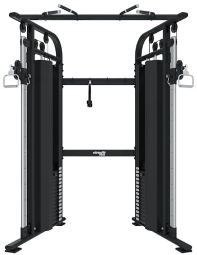 VirtuFit CC100 Kabelzug-Crossover – zweifach verstellbare Seilrolle – Funktionstrainer