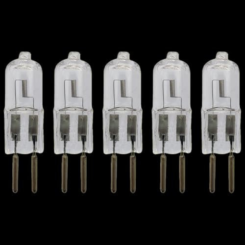 UGEFKMQ G6.35 20 Watt 12 Volt Halogen Light Bulb Crystal Clear Halogen Bulb G6.35 220V 50W 24V GY6.35 Bi-pin Base Capsule Lamp Warm White,50W,12V