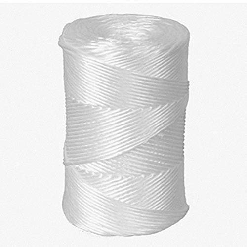 VEPATIM 6 Packschnur Kordel Bindfaden PP stark weiß 1.5mm 400 Meter