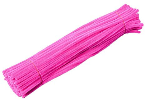TEEKU Set di 100 aste resistenti per lavori di bricolage, decorazione per cucina, sala da pranzo e bar, colore rosa, taglia unica