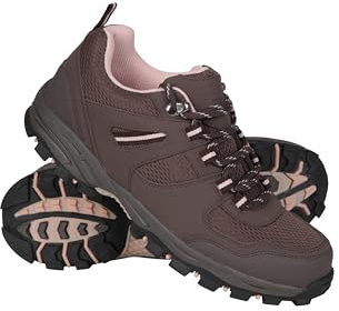 Mountain Warehouse McLeod Wide Fit Women Walking Shoes | Durable & Lightweight Ladies Footwear with Synthetic & Mesh Upper, Deep Lugs for Extra Grip & Stability, Ideal for Hiking