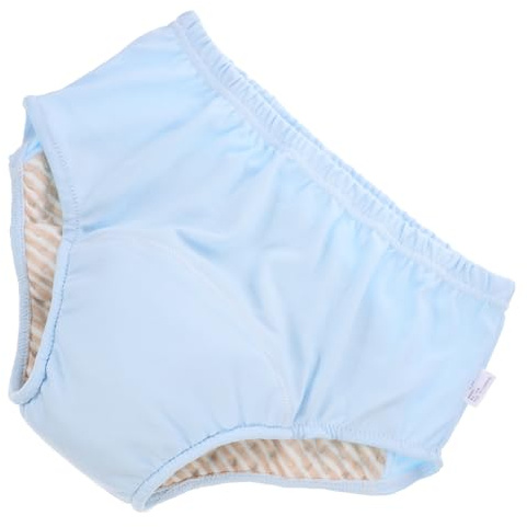 Pañal para Adultos Lavable de Algodón, Ropa Interior Antifugas Azul | Uso para Incontinencia y Micción Frecuente, Diseño Suave y Transpirable, Talla 55-65kg