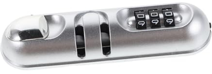 Beaupretty Lucchetto per Valigia Combinazione a 3 Cifre in Abs Argento, Sicurezza Migliorata e Compatibilità, per Viaggi e Zaini