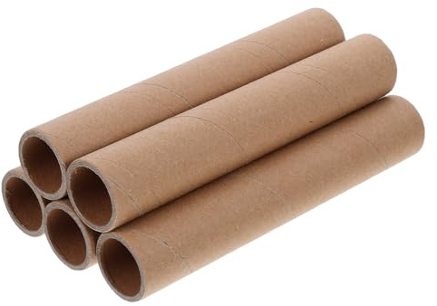 Angoily 5 Stück Runde Pappröhren aus Papier zum Verpacken von Postern und Dokumenten Multifunktional Leicht zu Transportieren für Büro und Schule
