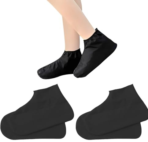 OIUAVYR 2 Paia Copriscarpe Impermeabili,Copriscarpe Riutilizzabili E Lavabili,Copriscarpe Antiscivolo,Copriscarpe Pioggia Gomma,Copriscarpe Moto,Copriscarpe Per Pioggia,Neve