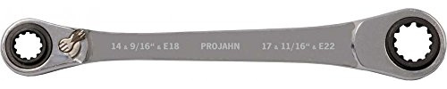 Projahn 3466-02 GearTech Clé à œil double à cliquet 32 en 1 14-16/17-19