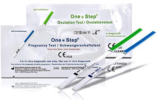 15 x One Step Ovulation/Fertility Tests (20mIU) + 5 x One Step Pregnancy (10mIU) Home Urine Test Strips