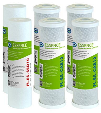 APEC Water Systems FILTER-SET-ESX2 2 Sets of High Capacity Replacement Pre-Filter Sets For Essence Series Reverse Osmosis Water Filter System Stage 1-3
