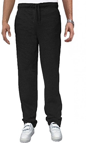 Carabou Open Bottom Fleece Joggers Sizes M- 2XL inside Leg: Extra Short 28inch, Short 30 inch, Regular 32 Inch Charcoal Navy Denim Black Casual Lounge Bottoms Pants Comfort