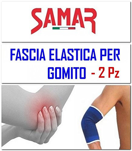 Fascia Elastica Gomito 2 Pezzi Gomitiera Tutore Supporto per Sport Tennis Palestra Lavoro