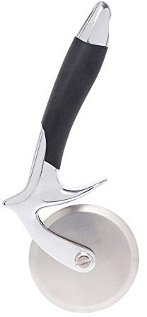 homiez TRITARO Pizzaschneider Edelstahl – Profi Pizza Cutter Wheel mit Fingerschutz & Schutzhülle – Schwerer Pizza Roller Cutter mit rutschfestem Griff – Pizzarad für präzises Schneiden