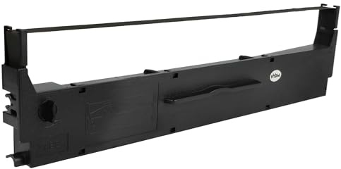vhbw 1x Cinta de color de escritura compatible con Epson LX 300+, LX 300+II, LX 350, LX 400, LX 800, LX 850, MX 80, MX 82, RX 80 impresora de matriz - Reemplaza C13S015637
