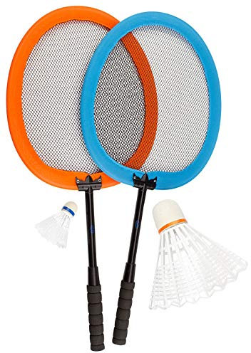 Avento Kinder Badminton Satz Badmintonsatz, Blau/Orange, 56 x 25 cm/XXL