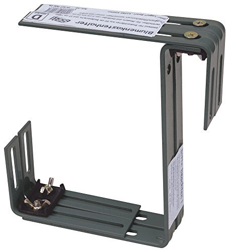 Support pour jardinière de balcon standard double réglable Support pour bac à fleurs Anthracite 38