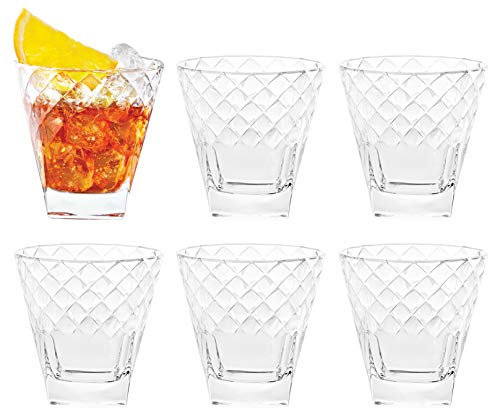 BARSKI europäischen Glas – Double Old Fashioned Tumbler Gläser – Einzigartige – Set von 6–11,5 oz – Made in Europe