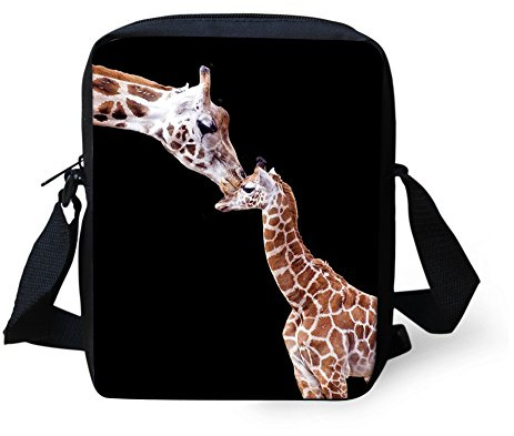 HUGS IDEA Animal Pattern Mini Crossbody Bag Travel Sling Shoulder Bag Cellphone Pouch