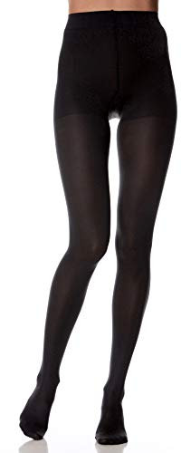 Scudotex Collant Coprente Lusso, Maglia Rete, Nero, 140 Denari, Misura 6