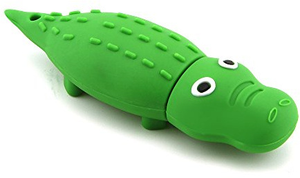 STAR-LINK 8GB USB Flash Drives, Novelty USB 2.0 Memory Stick Waterproof Silicone Jump Drive Cute Crocodile Speed Data Storage Drive Funny Miniature Figure Pen Drive Thumb Drive Fashion U Disk Gift