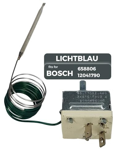 Lichtblau Thermostat Original EGO 55.17062.440 I Pièce détachée pour four Bosch, Siemens, Neff Gaggenau, Balay & Constructa 658806 I Température allant jusqu'à 345°C I Tube capillaire 900mm