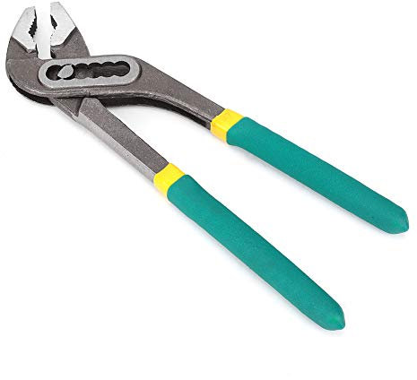 Fafeicy Pliers Quick Adjustable Water Plumbing Pliers with Non-Slip Rubber Handle 45# Steel Industrial Grade(8in)
