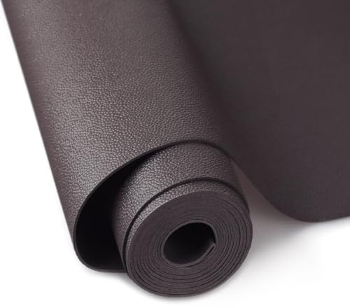 Drawer Liners for Kitchen Bedroom Cabinets Cupboard Shelf Liners Waterproof & Dust-proof.Non-Slip Non-Adhesive Kitchen Drawer Mats.Thick Soft EVA Material Fridge Line - Brown 30cmx300cm