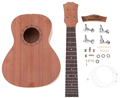 1 Satz 23 Zoll Ukulele Akustische Gitarre Bausatz Für Bemalbare Ukulele Zum Selbermachen -dekorationsset -malset Hawaii-kit Kleinkind Metall Hölzern Material