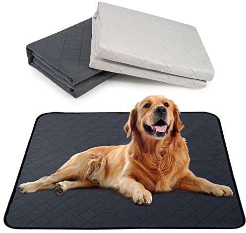 Dono 2 Stück Große Welpen-Trainingsunterlagen, waschbar (80 x 90 cm) | wiederverwendbar, maschinenwaschbar, für Hunde, sehr saugfähig, Inkontinenzeinlagen