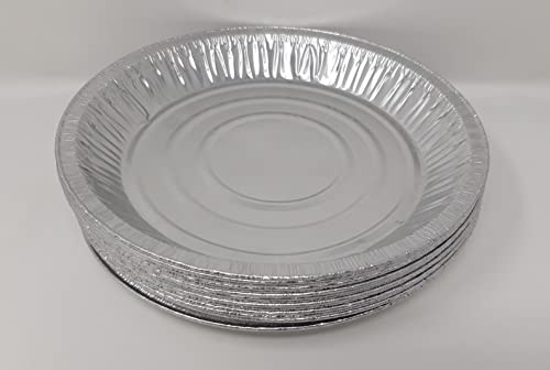 Aluminium Foil 9 23cm Round Pie Flan Tart Plates Trays BBQ 229x22mm Strong & Durable (4)