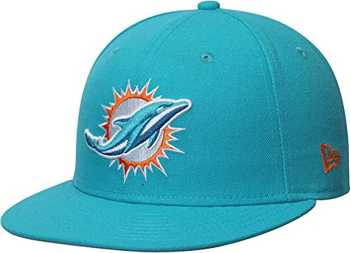 New Era Unstrukturierte Baseballkappe, Miami Dolphins, Einheitsgröße