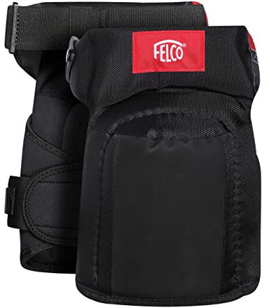 FELCO Knieschoner 711 (Kniepolster für Gärtner, Polsterung mit Gelschaum, für alle Beingrößen geeignet, schont Knie + Gelenke)