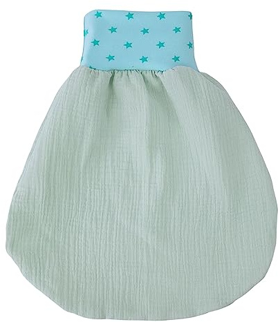 Lilakind Baby Musselin Strampelsack Schlafsack - Blumen Dunkelblau Hellblau Blumen - Ungefuettert/Gefuettert - Gr. 0-36 Monate