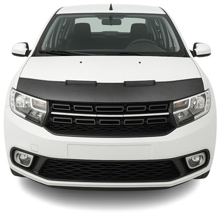 Masque de protection contre les chutes de gravillons compatible avec Ford Kuga I 1 demi-protection de capot effet carbone