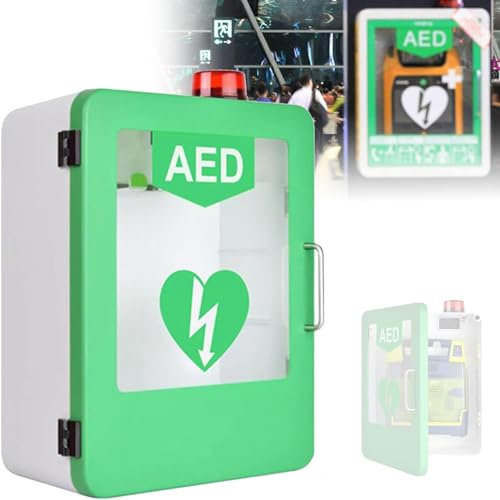 Erste-Hilfe-Schrank, AED-Defibrillator-Aufbewahrungsschrank, Doppelschaltersteuerung, tolle Optionen zum Platzieren und Präsentieren Ihres AED, für Pflegeheime und öffentliche Plätze