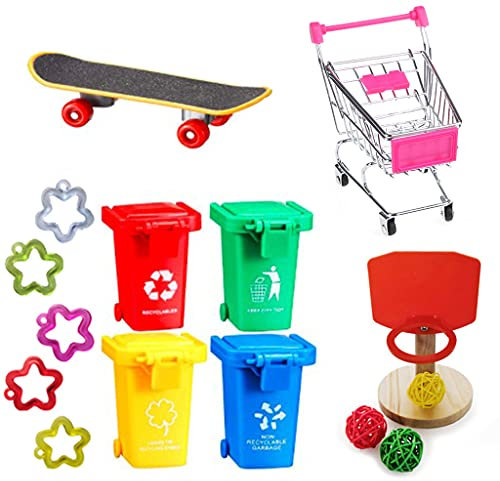 Ensemble de jouets d'entraînement pour oiseaux, skateboard, poubelles, panier de basket-ball, lampe LED, lampe de coucher de soleil, projecteur de coucher de soleil, lampe de coucher de soleil, lampe