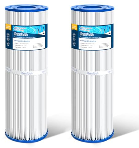 Benfosh Paquete de 2 Filtro de SPA para Compatible con Pleatco PRB50-IN, Unicel C-4950, Filbur FC-2390, Guardian 413-212, Dynamic 03FIL1600, Pentair R173434,5 x 13 Filtro de hidromasaje
